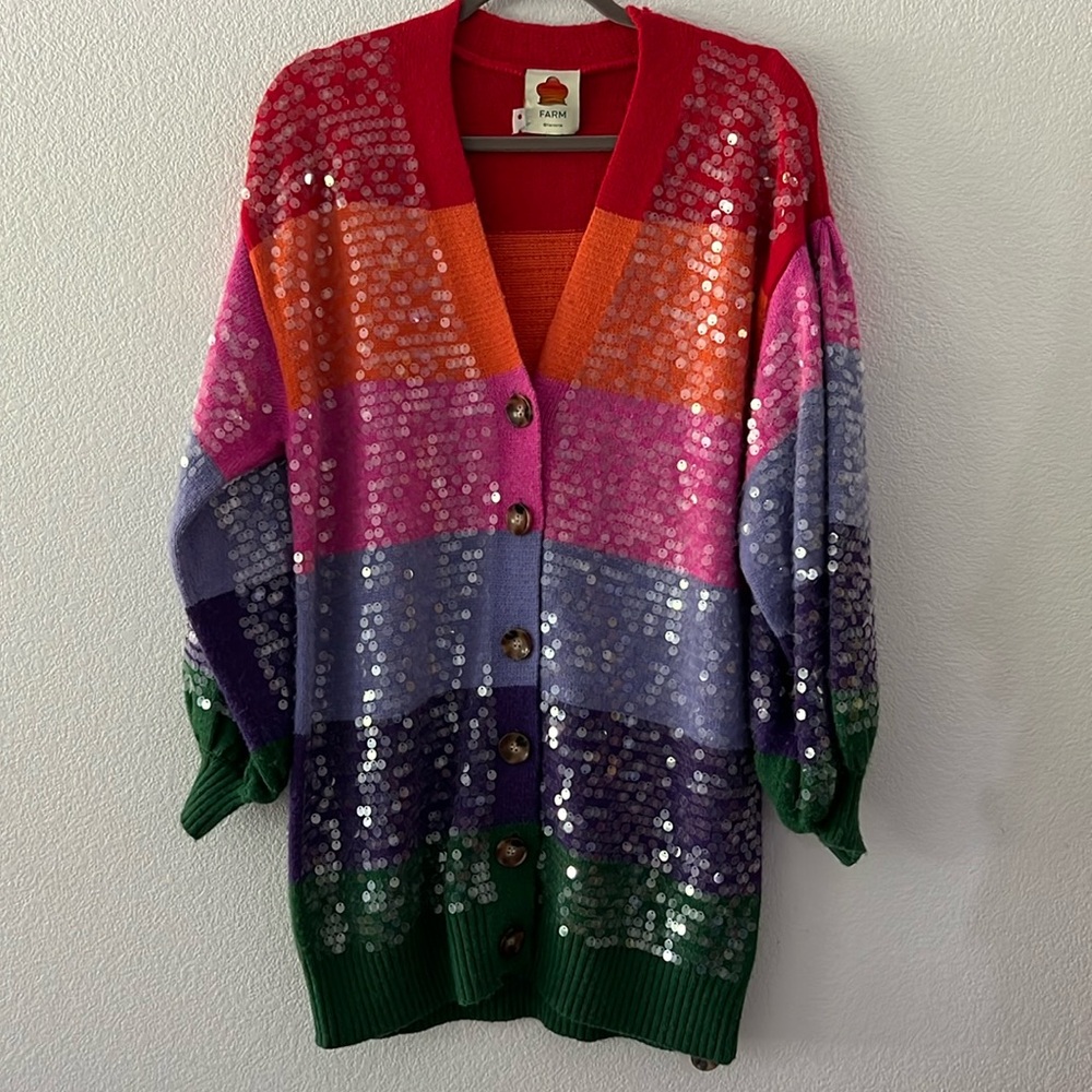 Farmrio sequined cardigan